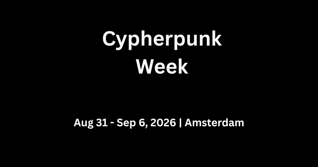Cypherpunk Week 2026